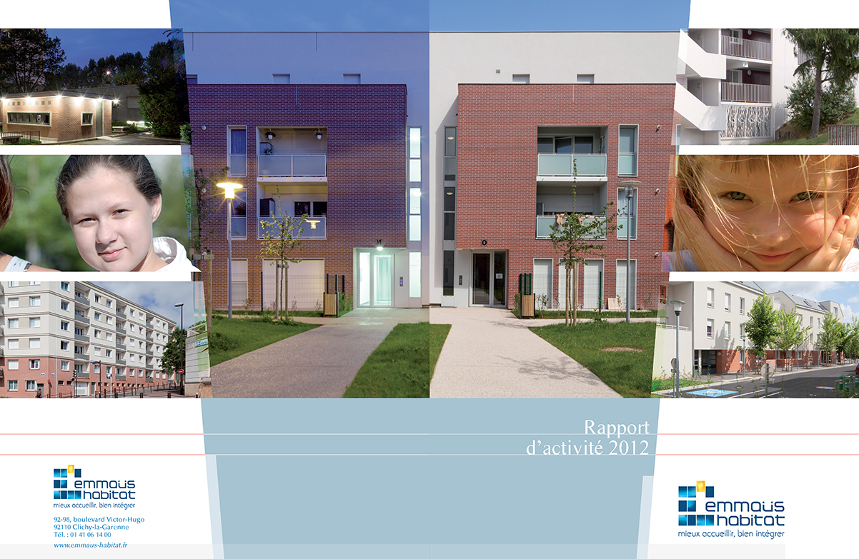 Couverture du rapport d'activité 2012.