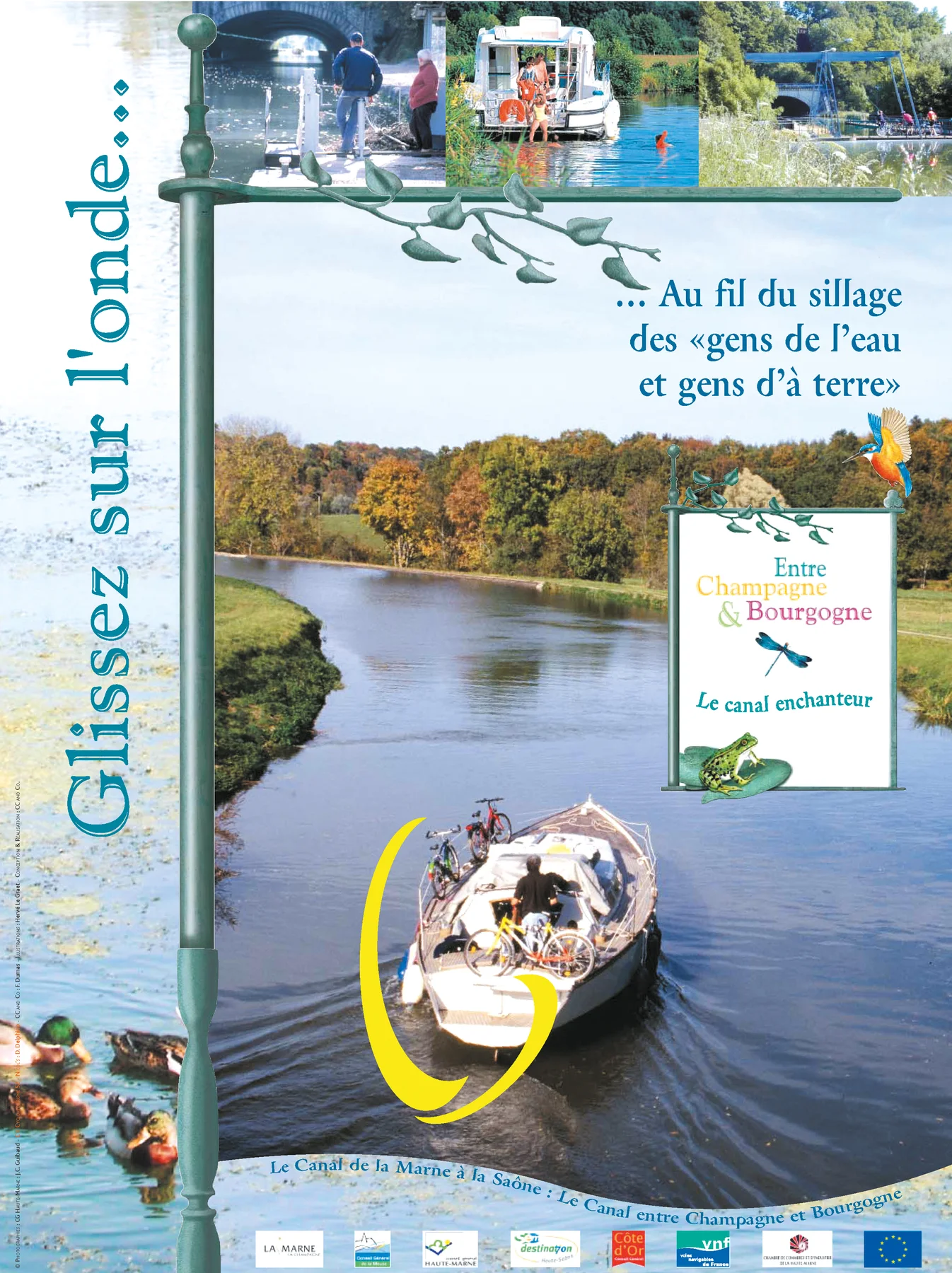 Affiche EAU, « Glissez sur l'onde ».