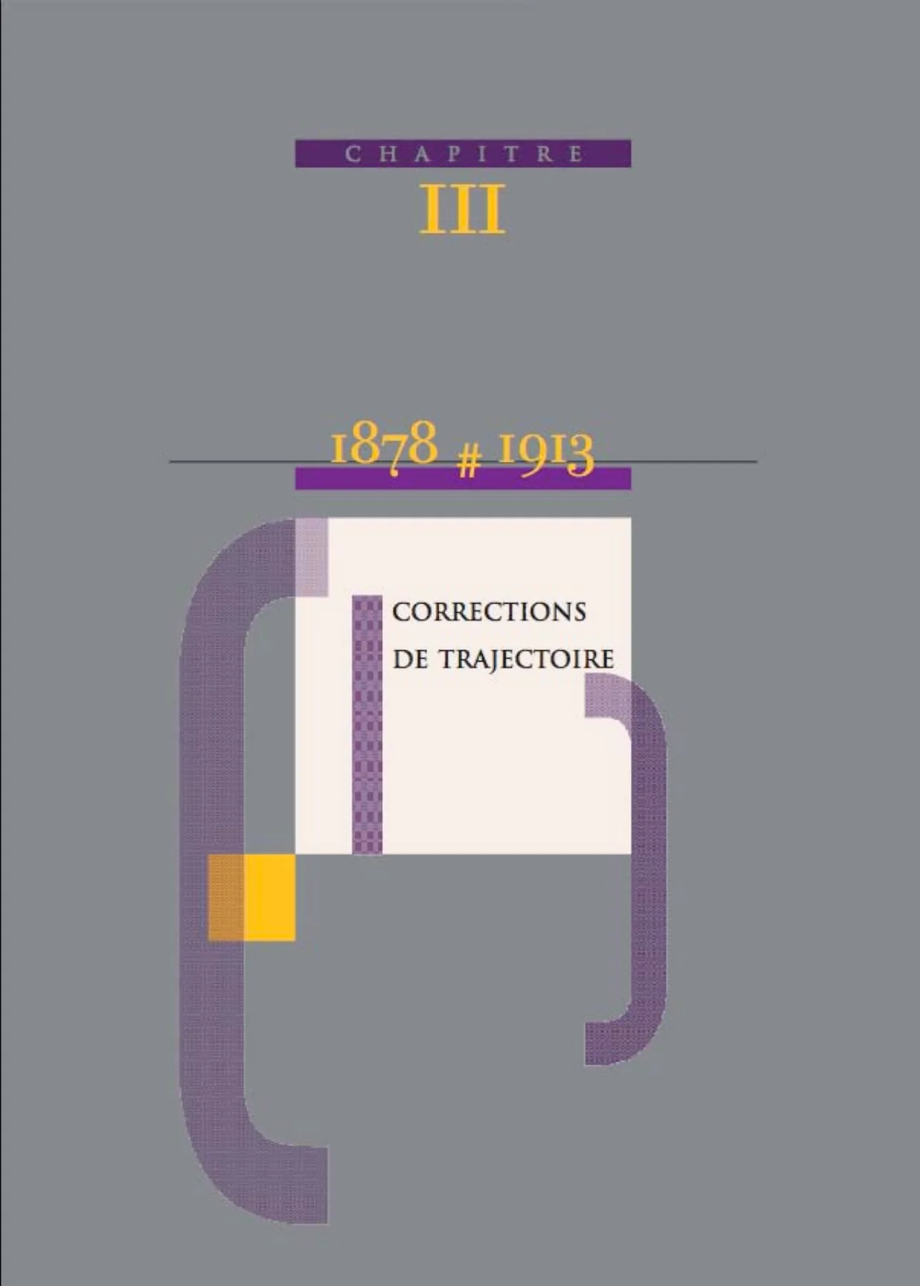 Ouverture du chapitre III, 1878 # 1913, « Corrections de trajectoire ».