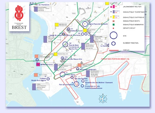 Le schéma directeur : carte des pôles de la Communauté urbaine.