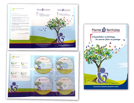 Le coffret DVD de la convention et l'affiche de l'arbre aux papillons.