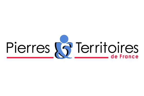 Le logotype Pierres & Territoires de France, l'esperluette entre les deux mots de la marque.