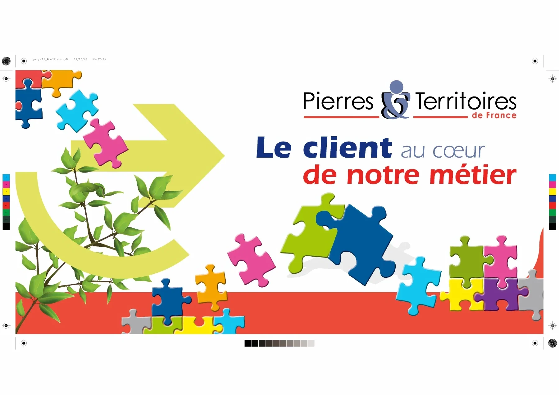 Visuel horizontal « Le client au cœur de notre métier ».