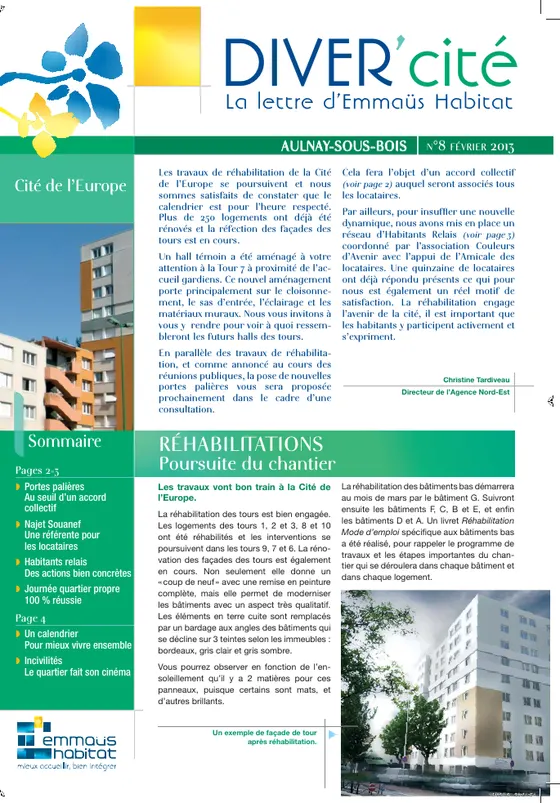 DIVER'cité Aulnay-sous-Bois, n° 8, février 2013.