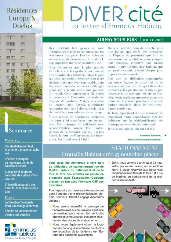 DIVER'cité Aulnay-sous-Bois, n° 12, juillet 2016.