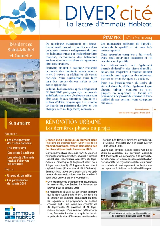 DIVER'cité Étampes, n° 5, février 2014.