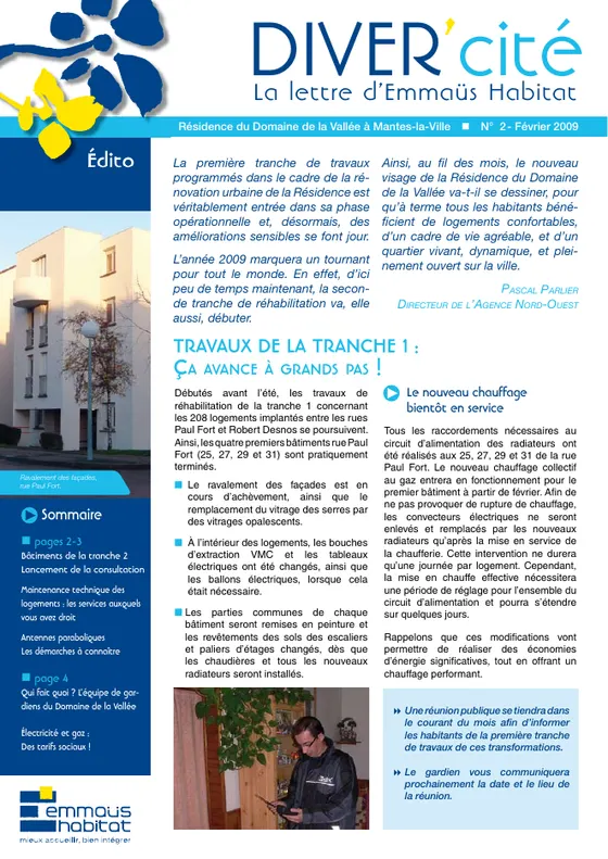 DIVER'cité Mantes, n° 2, février 2009.