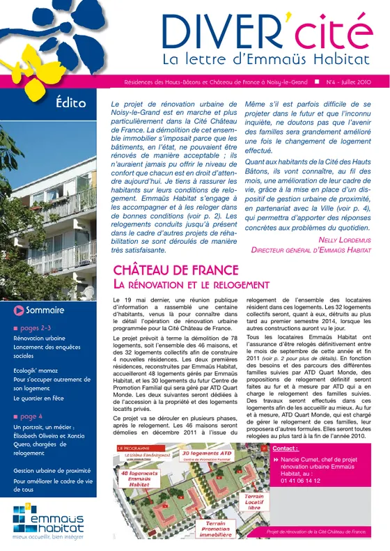 DIVER'cité Noisy-le-Grand, n° 4, juillet 2010.