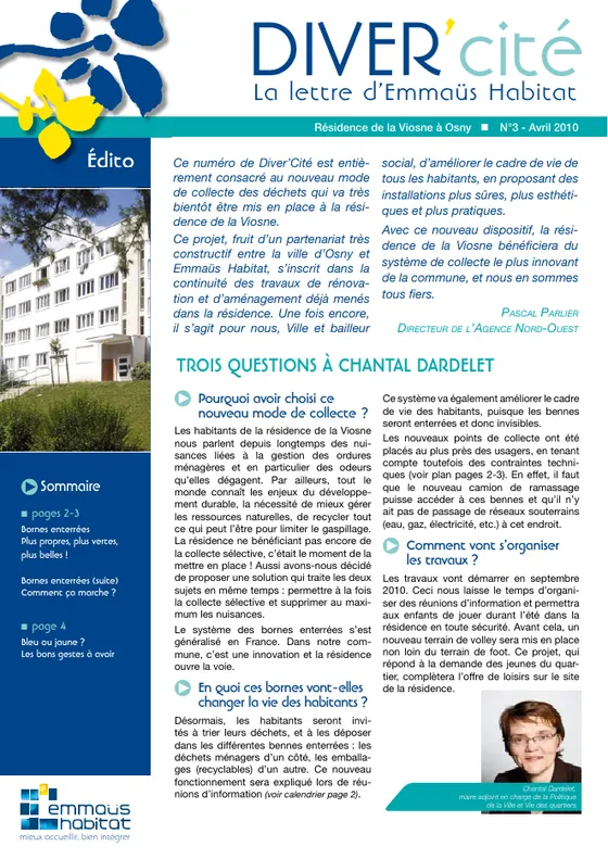 DIVER'cité Osny, n° 3, avril 2010.