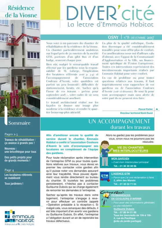 DIVER'cité Osny, n° 8, novembre 2017.