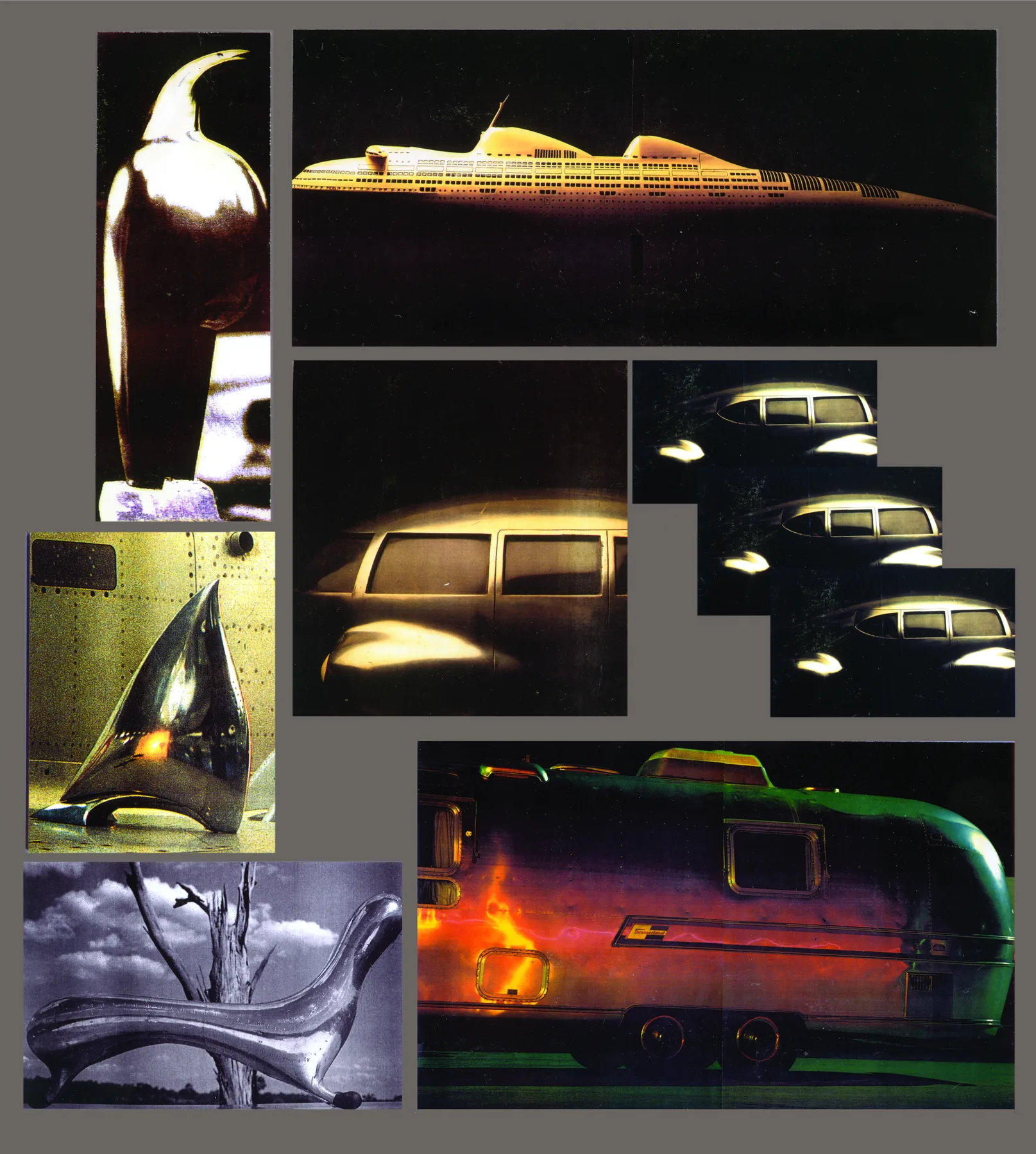 Berceau de Style, planche « Bolidisme » : carrosseries profilées, paquebot, caravane et mobilier chromé.