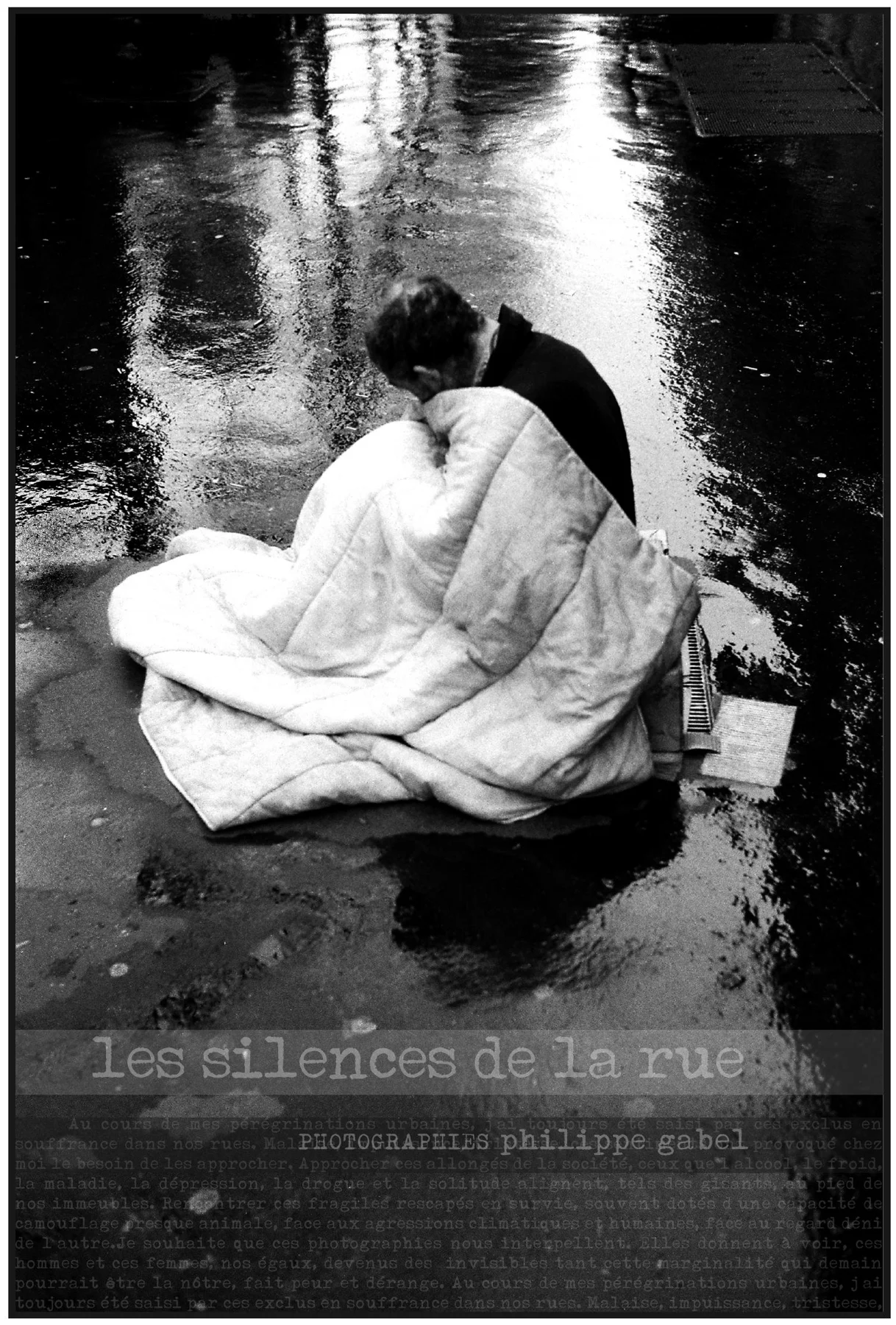 L'affichette de l'exposition « Les silences de la rue ».