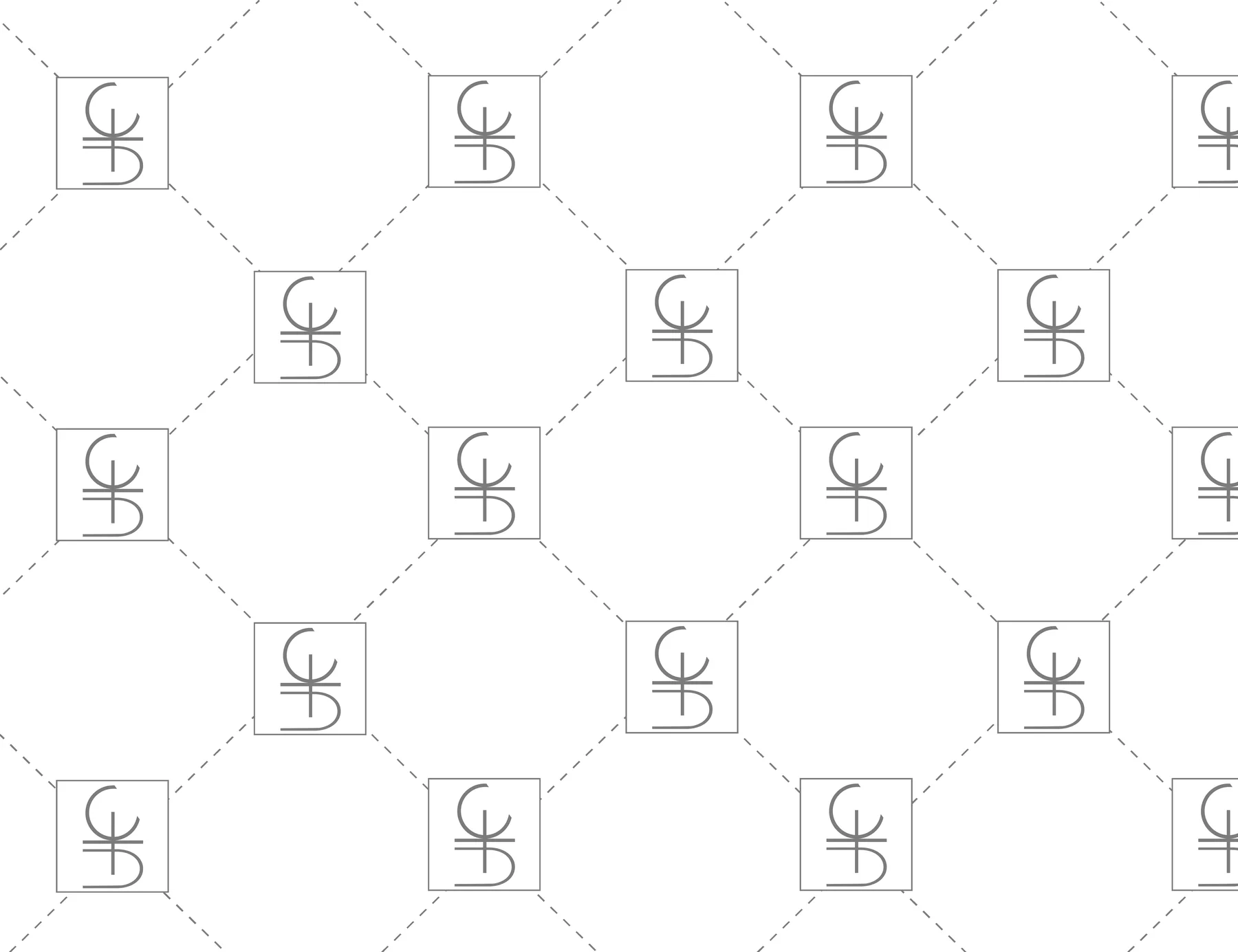 La trame du monogramme.