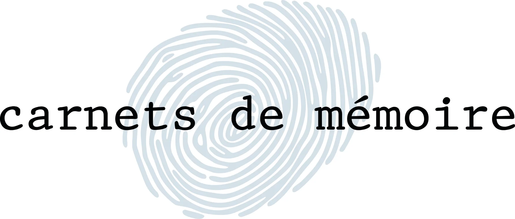 Le logotype « carnets de mémoire ».